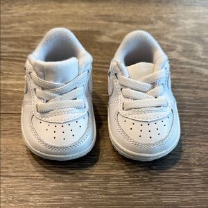Classic White Nike baby shoes